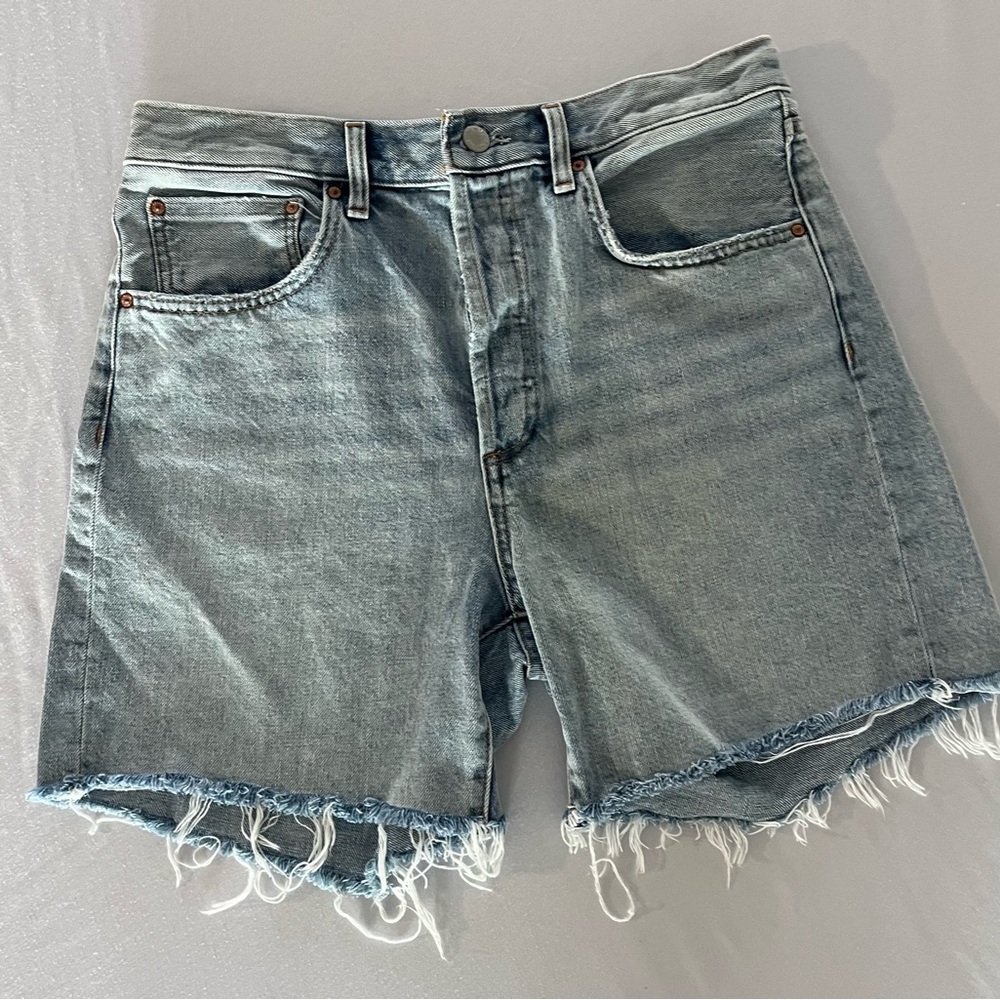 Women’s Light Blue Denim Cutoff Shorts